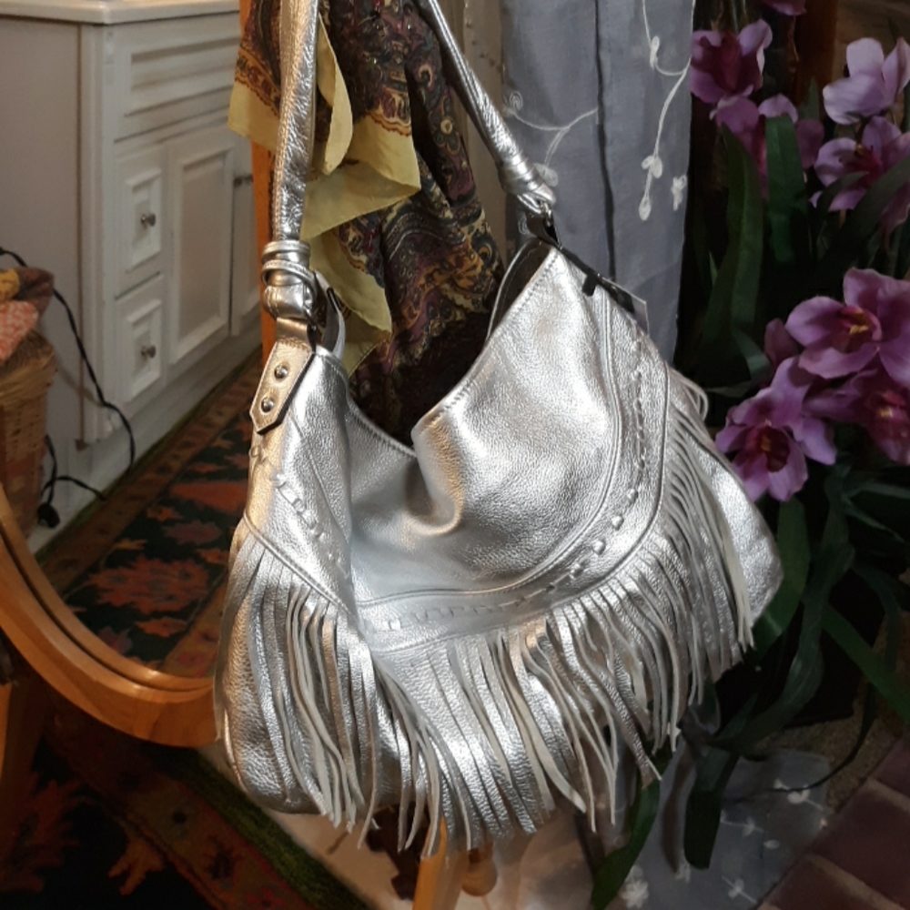 Aimee Kestenberg fringe leather hobo bag